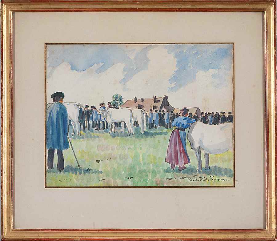 Le marché aux bestiaux - Paulémile Pissarro (1884 - 1972)